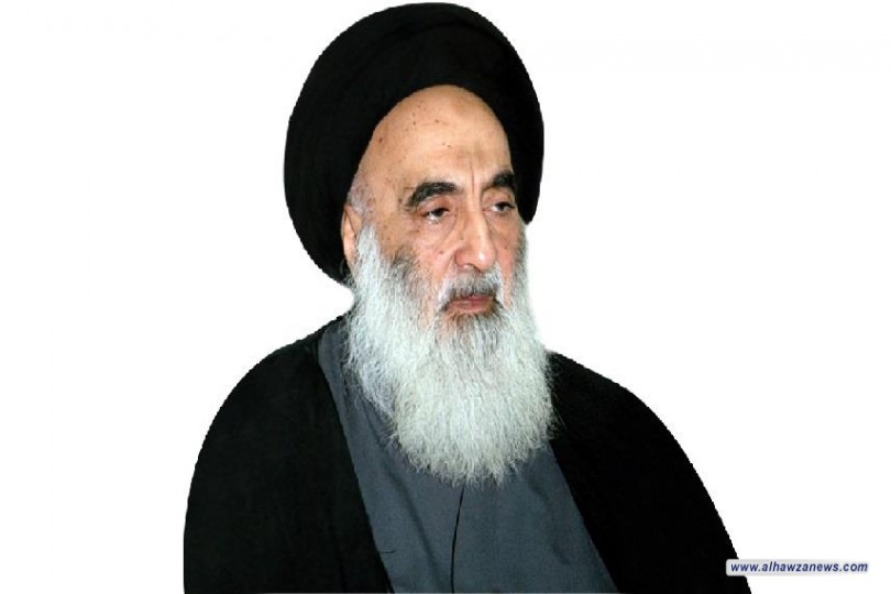 المرجع السيستاني يدعو الى ضرورة وضع سياسة مائية واضحة للعراق وضرورة اعادة النازحين الى مناطقهم واعمارها
