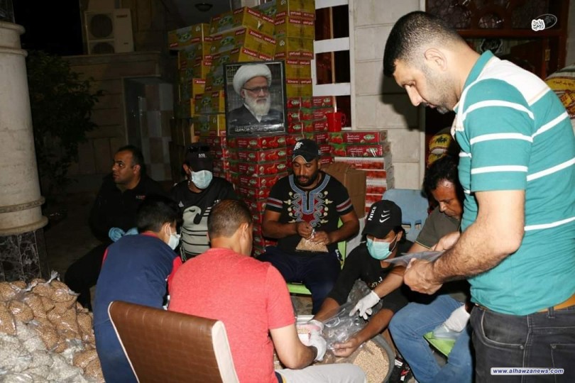 مؤسسة فيض الزهراء في واسط تنظم حملة لتوزيع اكثر من 1500 سلة غذائية 
