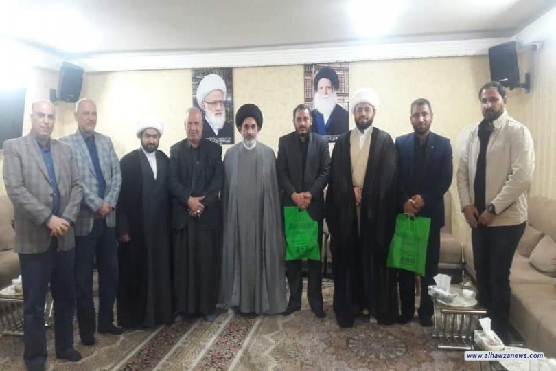 وفد العتبة الرضوية يشكر مكتب المرجع اليعقوبي في مشهد على جهوده في إحياء المناسبات والشعائر الدينية