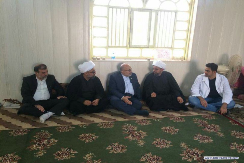 القنصل الايراني يزور موكب مكتب المرجع اليعقوبي في  الشلامجة 