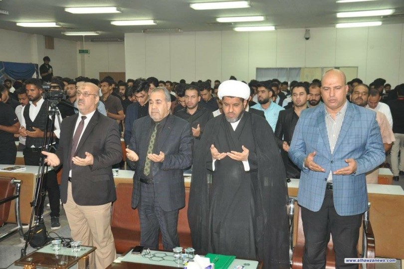 طلبة الكلية التقنية الهندسية النجف احدى تشكيلات جامعة الفرات الاوسط التقنية تقيم مهرجان الطف السنوي التاسع استذكارا وإحياء للشعائر الحسينية المقدسة