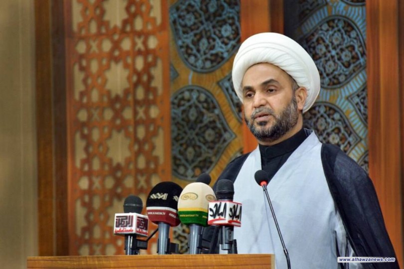 خطيب جمعة بغداد يدعو لنبذ سياسة المحاور وتغليب المصلحة العامة والاهتمام بمؤسسات المجتمع المدني وكفالة الفقراء