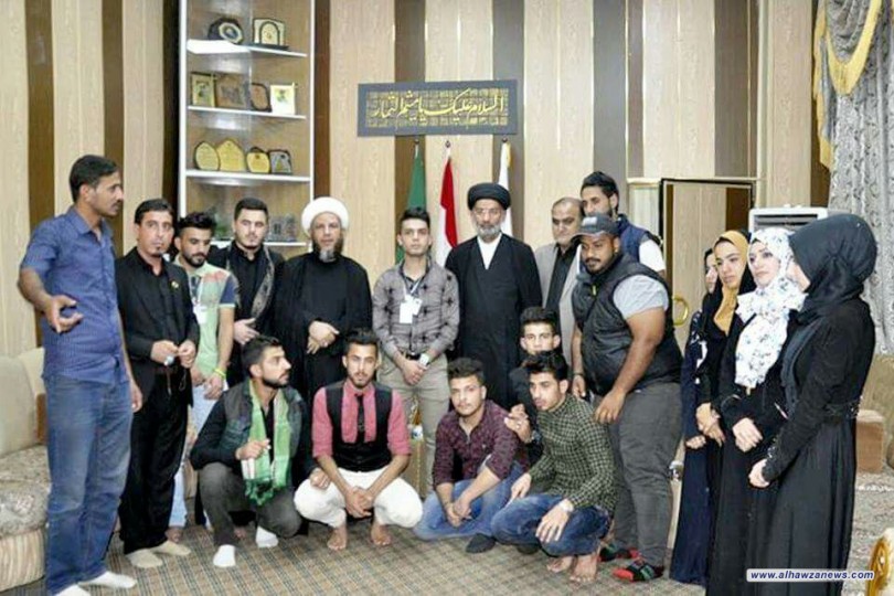 وفد من طلبة كليات جامعة الموصل في ضيافة مزار ميثم التمار  السبت 11/11/2017