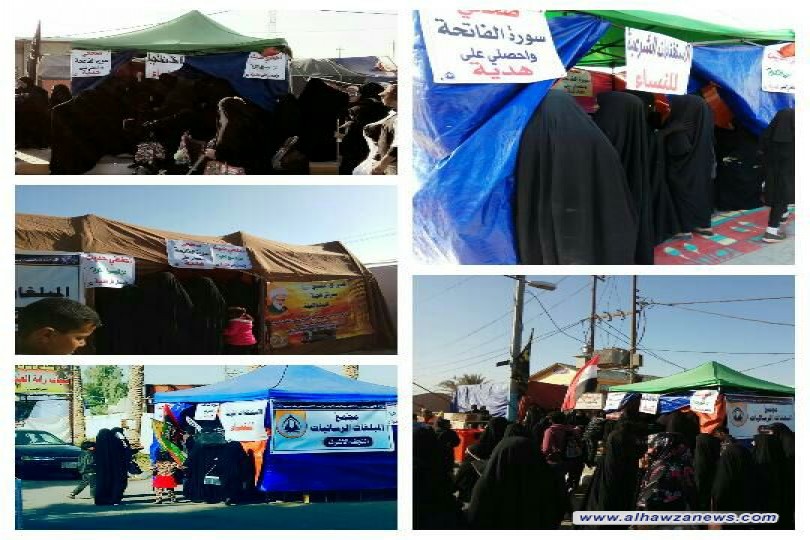 مجمع المبلغات الرساليات فرع النجف الاشرف يكشف عن انتشار مجموعة كبيرة من المبلغات الرساليات في الطرق المؤدية الى مرقد الامام علي عليه السلام