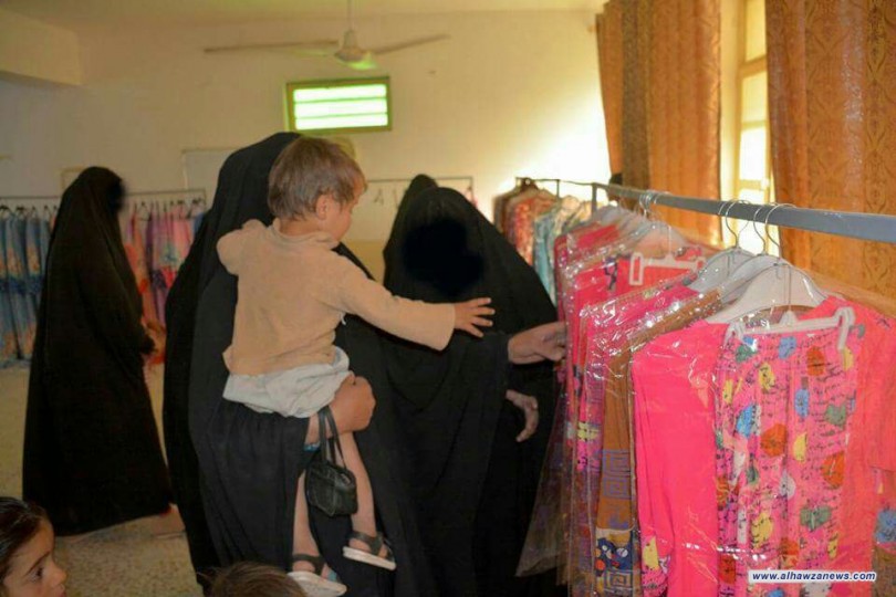 مؤسسة فيض الزهراء ع فرع بغداد الرصافة- مكتب سبع قصور تكشف عن عدد المستفيدين من حملة توزيع الملابس