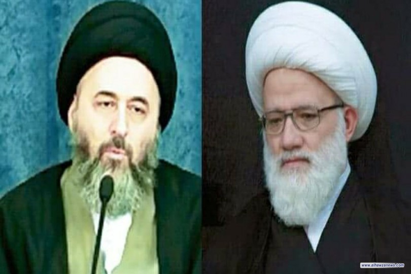 المرجع اليعقوبي يستقبل في مكتبه ايه الله السيد مرتضى الشيرازي