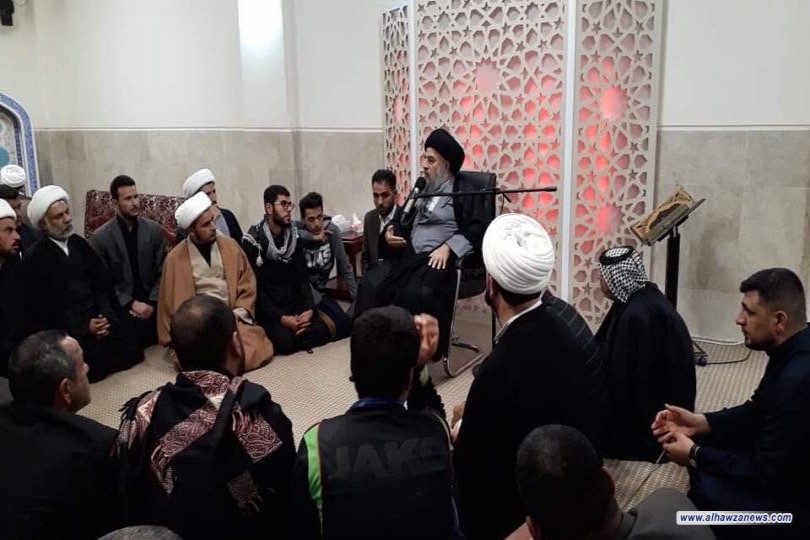 مدرسة الامام الصادق ع للعلوم الدينية في ضيافة المرجع الديني المدرسي 