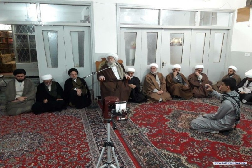 المرجع الواعظي لطلبة العلوم الدينية:سيروا بنهج الامام الصادق وكونوا على قدر العلم الذي تحملوه