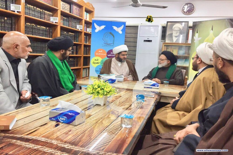 سماحة العلامة الحجة السيد عبد الصاحب الموسوي دامت بركاته في ضيافة مركز الإمام الصادق (ع) 