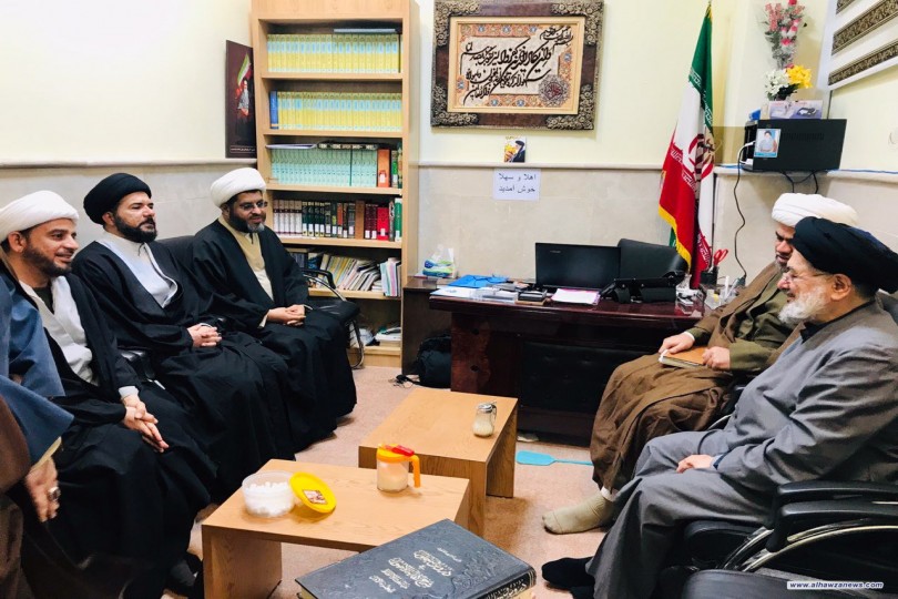 وفد مركز الامام الصادق عليه السلام في ضيافة مؤسسة تنظيم ونشر تراث السيد الخميني في النجف الاشرف 