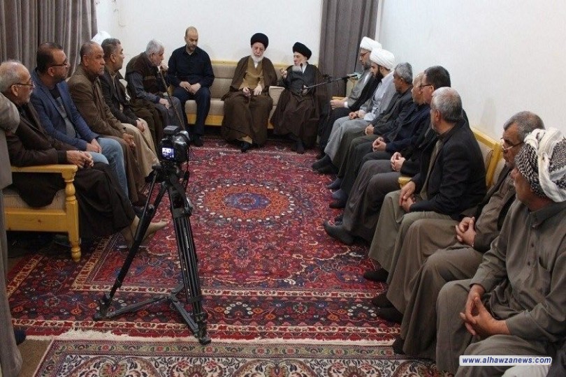 سماحة المرجع السيد الحكيم (مدّ ظله) يوصي المؤمنين بتحمل المسؤولية بأن يكونوا الوجه الصالح للدين والمذهب والتحلي بالأخلاق الفاضلة والسلوك القويم