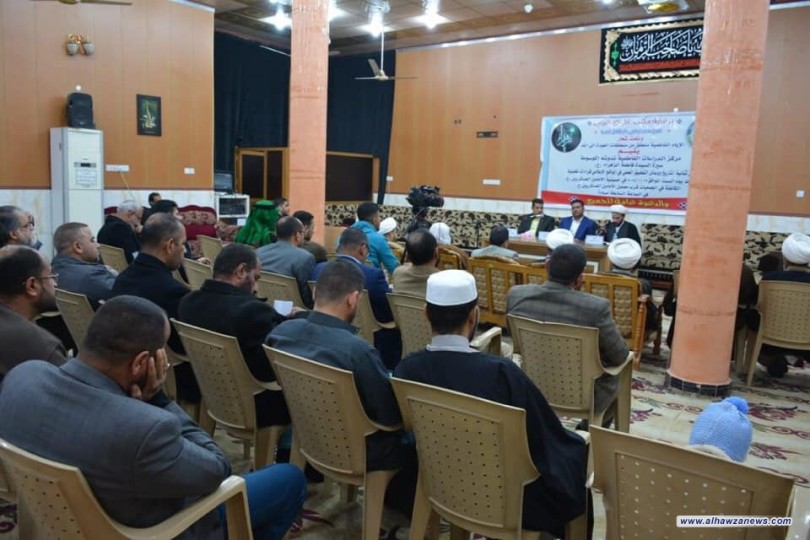 اقام مركز الدراسات الفاطمية ندوته تحت عنوان (سيرة الزهراء ع بين ثنائية التاريخ ووسائل التطبيق العلمي في الواقع الاسلامي قراءات تحليلية )