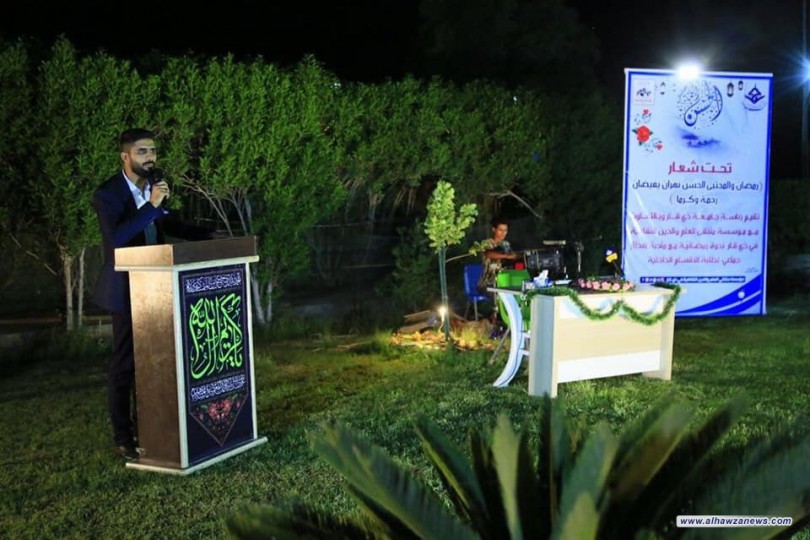 مؤسسة ملتقى العلم والدين الثقافية في ذي قار وبالتعاون مع رئاسة الجامعة تقيم مأدبة افطار جماعي لأكثر من ٦٠٠ طالب وطالبة من طلبة الاقسام الداخلية 