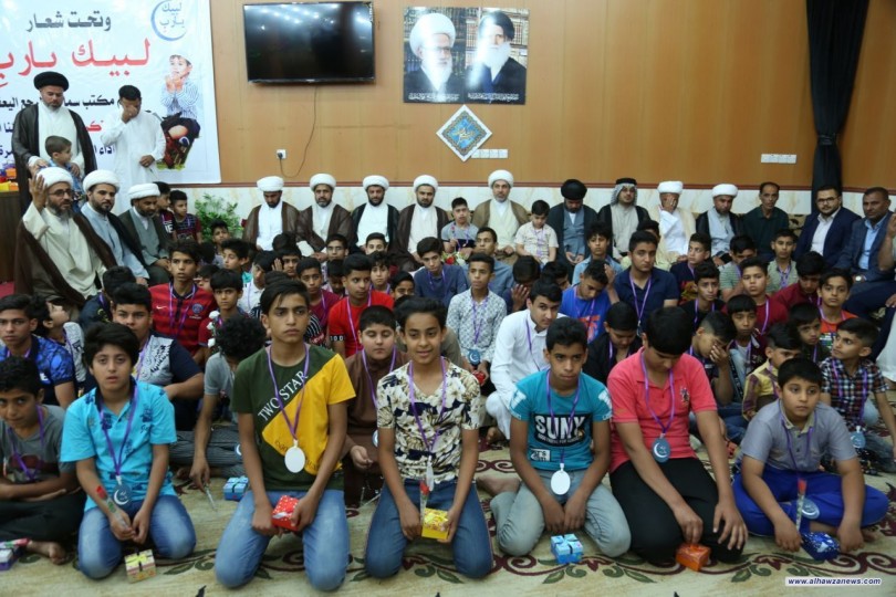 مكتب المرجع اليعقوبي   " دام ظله " في البصرة ينظم احتفالاً لتكريم الفتيان الصائمين  لأول مرة