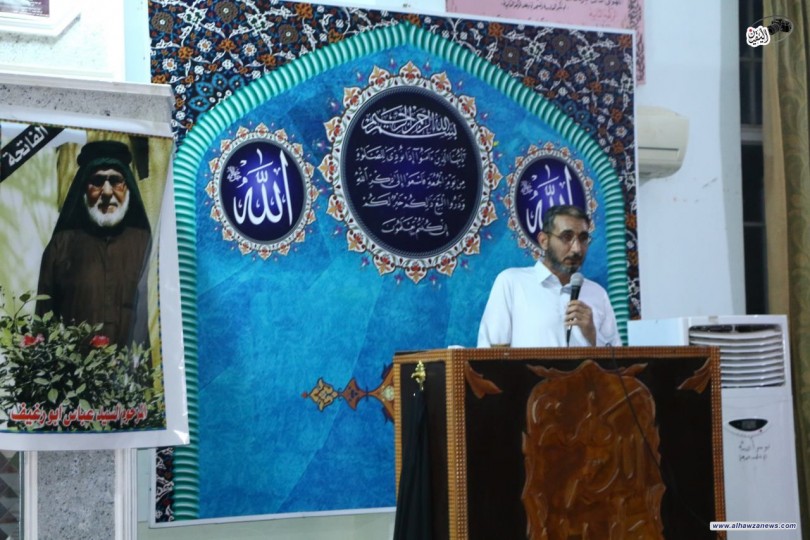 مؤسسة فيض الزهراء ( ع) فرع واسط تنظم محفلاً قرأنياً لروح العلامة السيد عباس ابو رغيف ( رحمه الله)  