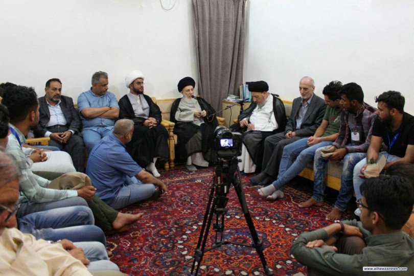 سماحة المرجع السيد الحكيم (مدّ ظله) يؤكد على الشباب بالاهتمام بثقافتهم الأصيلة، لمنفعة بلدهم ومجتمعهم، وعدم التفريط بخصوصيتهم التي انفردوا بها عن بقية الشعوب .