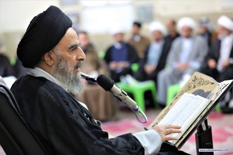 المرجع المدرسي يؤكد على قدرة العراقيين على إصلاح البلد بإتخاذ الوسائل المشروعة