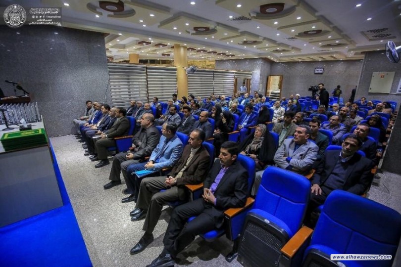 العتبة العلوية تحتفي بالأكاديميين الحاصلين على لقب (الأستاذية) من جامعة الكوفة