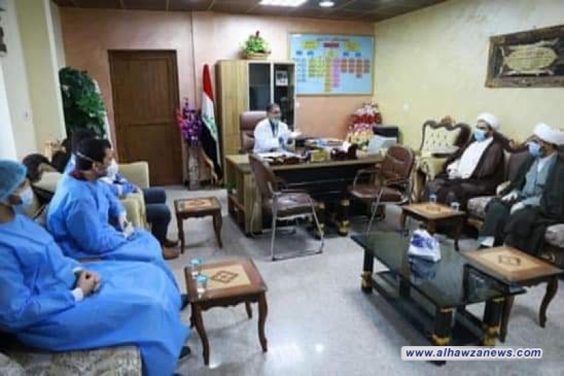 وفد مكتب المرجعية في البصرة يزور مستشفيات البصرة 