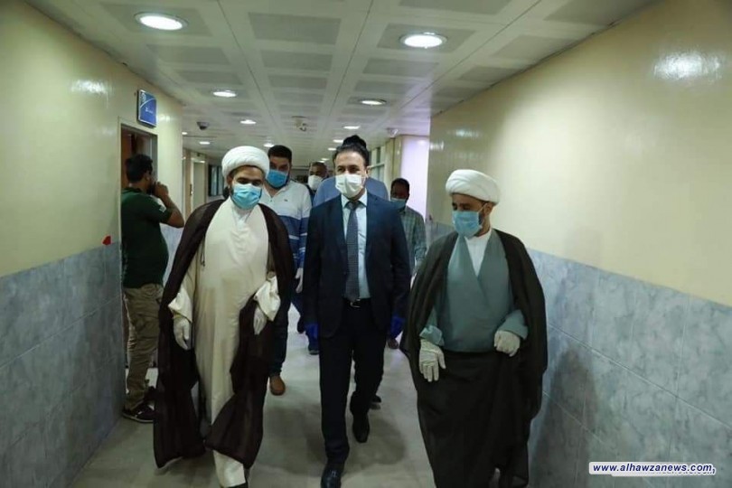وفد مكتب المرجع اليعقوبي في البصرة يزور مستشفيات البصرة 