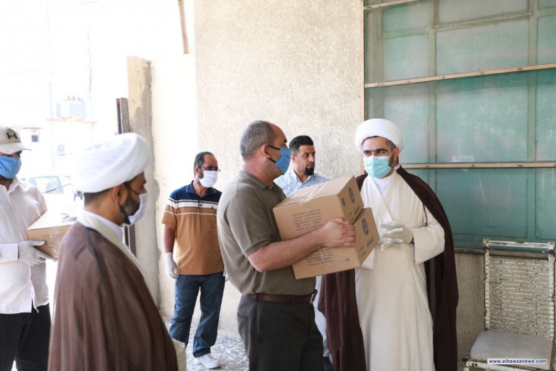 وفد مكتب المرجعية الدينية في البصرة يزور مؤسسة اليتامى الوطنية ويثمن مواقفها الأنسانية 