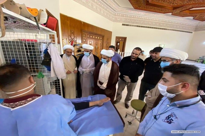 مكتب المرجع اليعقوبي في البصرة يزور قسم الطبابة في هيأة الحشد الشعبي ويشيد بجهودها 