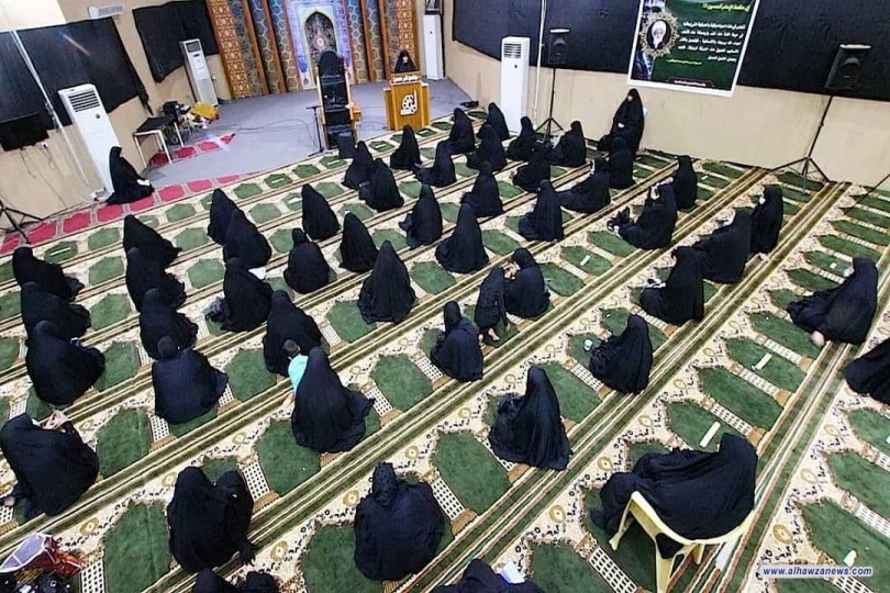 مجلس عزاء مركزي بمنطقة المنصور بتنظيم مجمع المبلغات الرساليات في الرصافة 