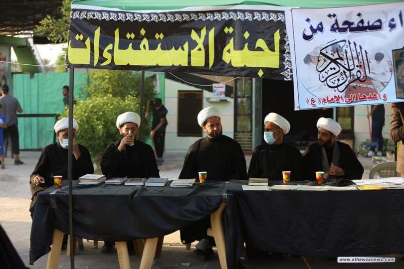 ادارة مكتب المرجع اليعقوبي تتفقد المواكب الحسينية الممتدة على طول طريق الزائرين 