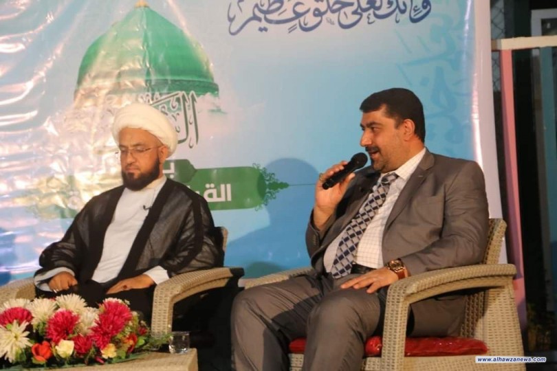 النبي الاكرم (ص){ بين القيادة والريادة} شعار ندوة تجمع فتية أمير المؤمنين (ع) 