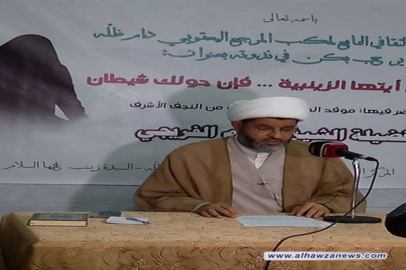 محور عن خطوات الشيطان في ندوة اخلاقية ينظمها مكتب المرجع اليعقوبي في سوريا 