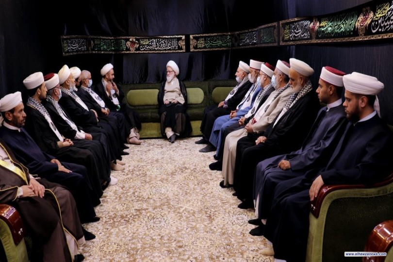 خلال لقائه بقافلة نداء الأقصى - المرجع اليعقوبي: لا بديل عن الخيار الإسلامي في جميع ساحات المواجهة مع الأعداء