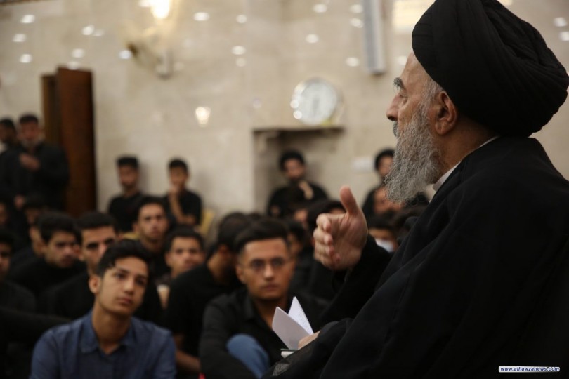 المرجع المدرسي يدعو الشعب العراقي الكريم والمسؤولين المخلصين إلى مزيدٍ من العطاء الحسيني