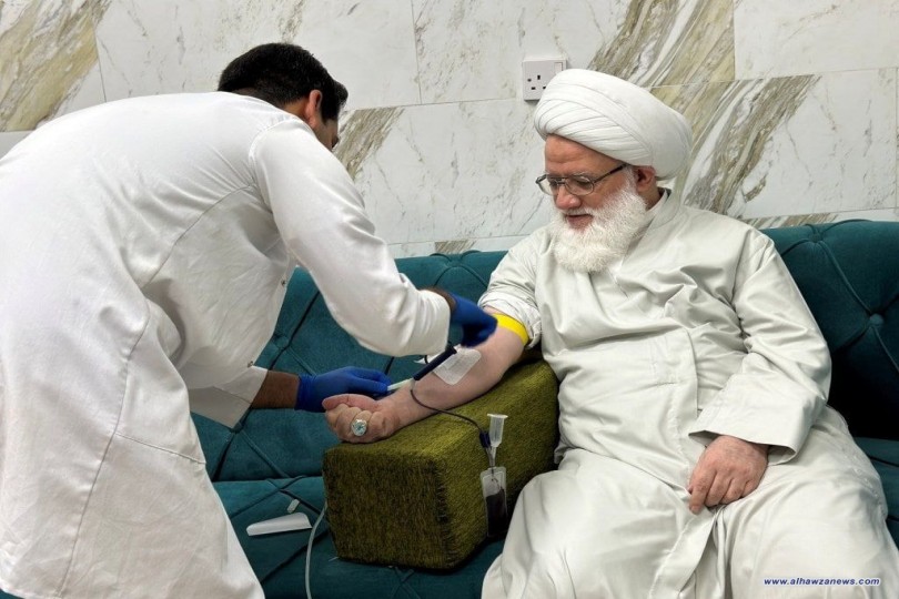 في ذكرى اليوم العالمي للطفل.. المرجع اليعقوبي (دام ظله) يبعث برسالة إهتمام للأطفال المصابين بسرطان الدم وفقر الدم البحري.. ويبادر بالتبرع بالدم ويدعو الى المساهمة في انقاذ أطفال العراق  