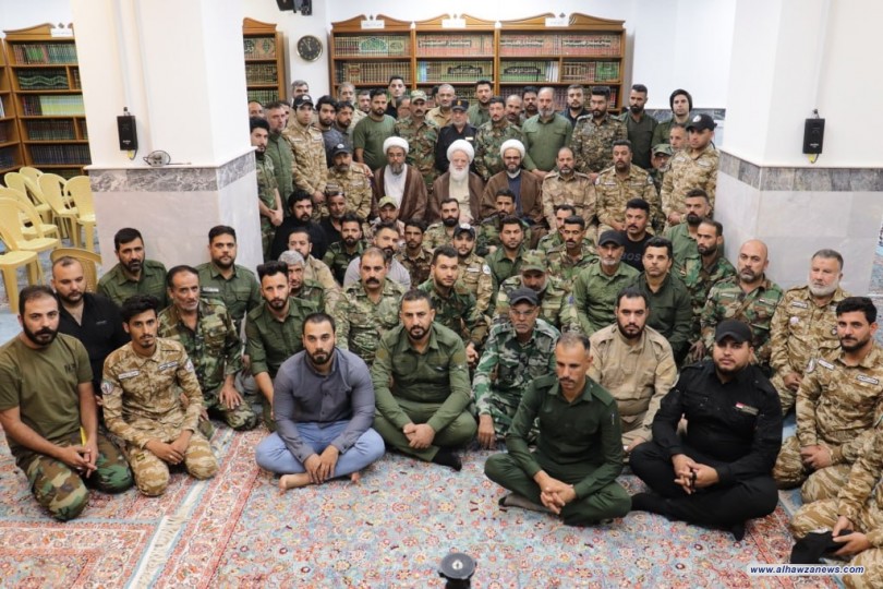 خلال محاضرة ألقاها في جمعٍ من القادة العسكريين في الحشد العشبي  المرجع اليعقوبي: استشعروا عظمة نعمة الله تعالى عليكم ومسؤولية الانتماء.. وحافظوا على الزخم المعنوي وخلوص النية لله تعالى.