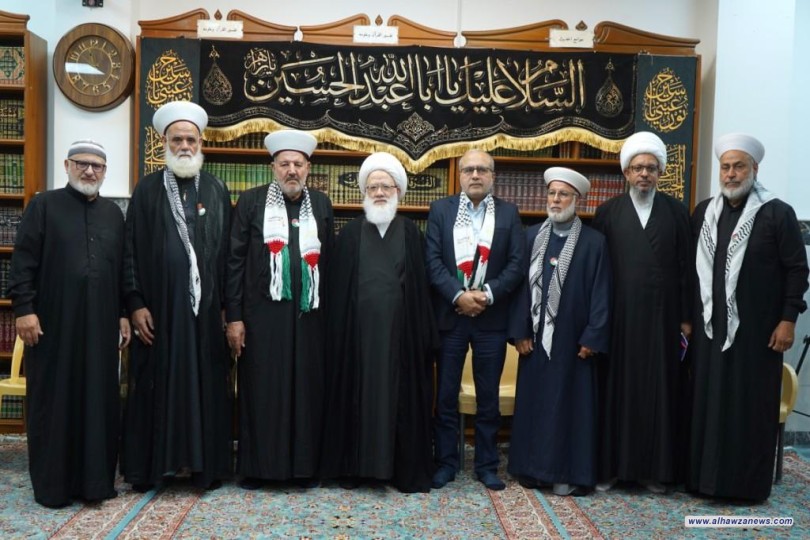 المرجع اليعقوبي لوفد من علماء فلسطين ولبنان: اليأس أخطر أسلحة العدو ووعد الله بالنصر لا يتخلف