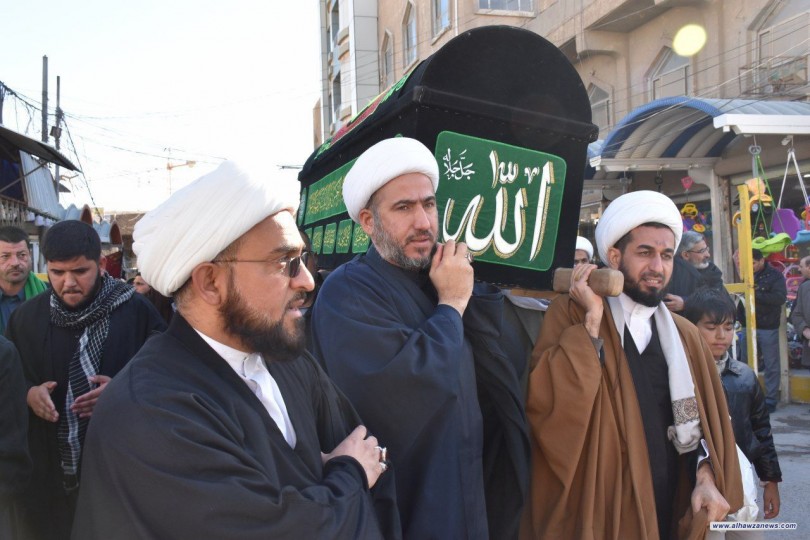 التشييع الرمزي للسيدة الزهراء عليها السلام في النجف الاشرف   