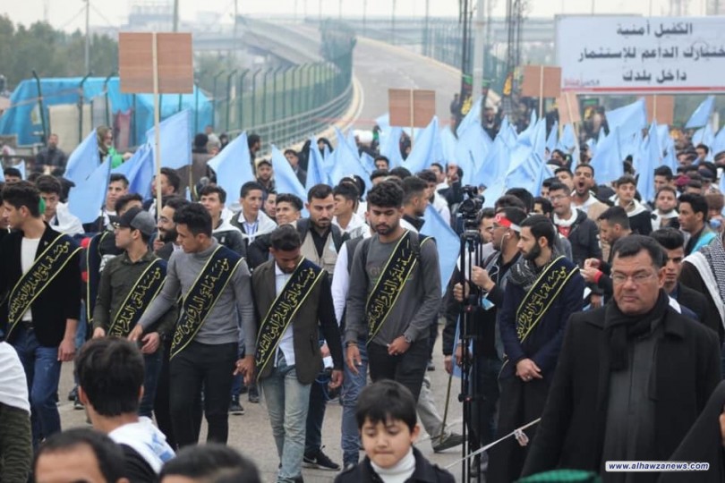 مواكب الوعي الفاطمي لموسسة ملتقى العلم والدين الثقافية تشيع الزهراء عليها السلام في النجف الاشرف وكربلاء المقدسة