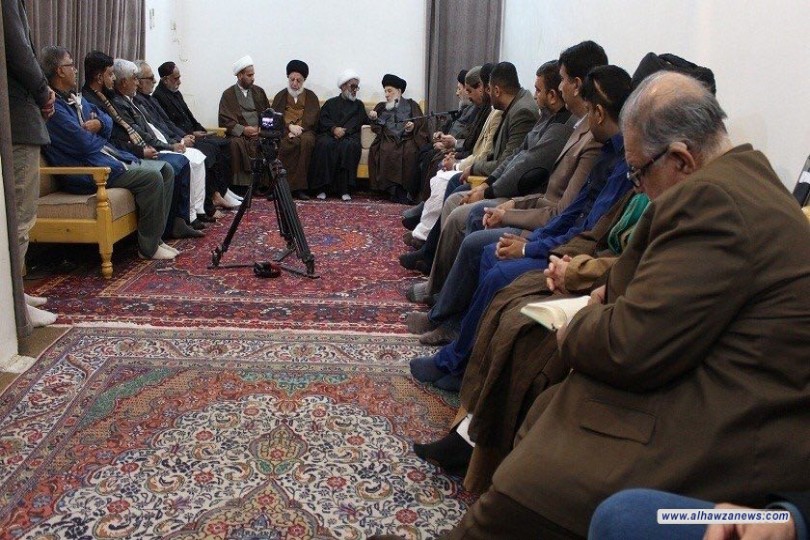 سماحة المرجع الديني السيد الحكيم (مد ظله ) يستقبل مجموعة من أساتذة جامعات باكستان، ويوصي بالمودة والتسامح والتعاون بعيدا عن المشاحنات والتشنجات