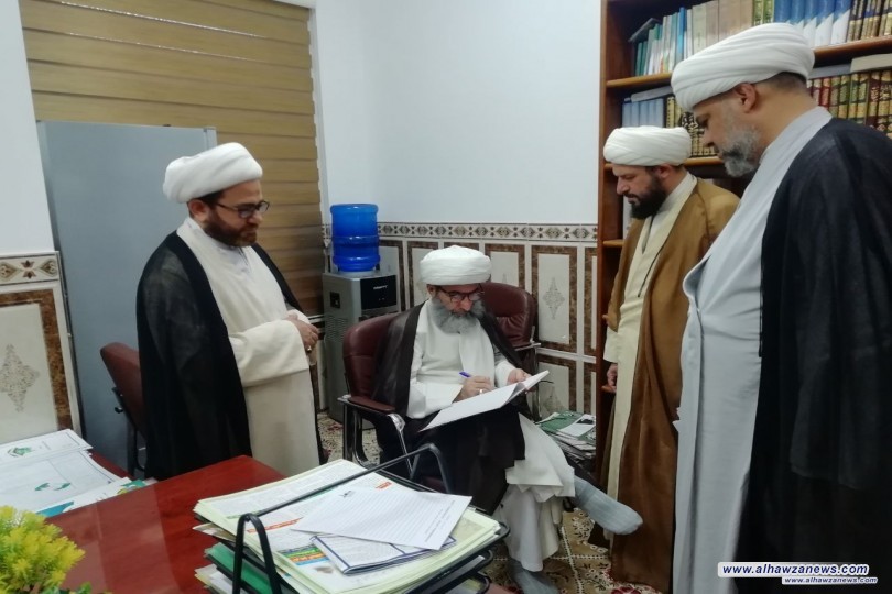 آية الله الشيخ السيفي  المازندراني يشيد بعمل  مركز الامام الصادق( ع )