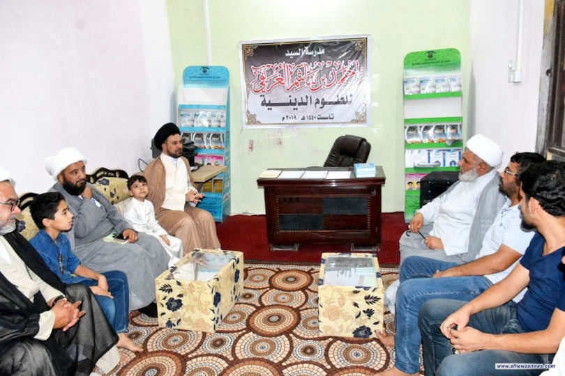 لجنة العلاقات في مكتب المرجع  اليعقوبي (دام ظله ) في الديوانية  تزور مدرسة السيد احمد الغريفي .