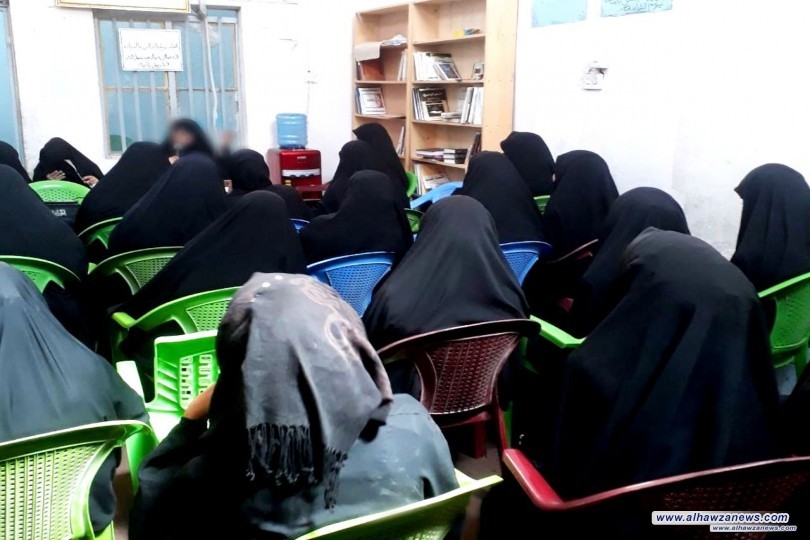 ((الامام الجواد بين الفكر الوقاد وصناعة العباد)) شعار الندوة العلمية والفكرية في جامعة الزهراء" ع" فرع الحمزة الشرقي 