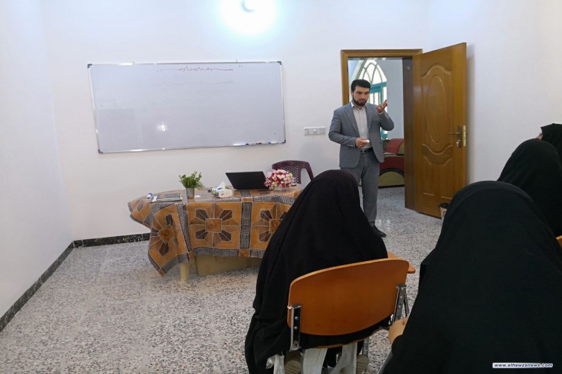 فيض الزهراء بالتعاون مع حسينية ومدرسة الامام الباقر تباشر بيومها الاول لدورة التوحد للاطفال مجانا .