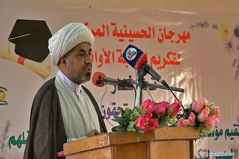 مكتب المرجع اليعقوبي بغداد الرصافة يكرم الطلبة الاوائل ببغداد 