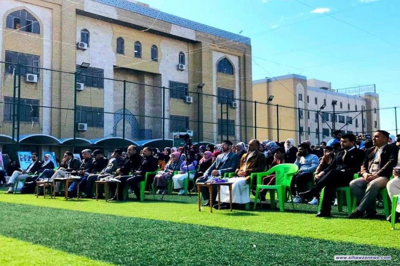 مدرسة الامام الصادق (ع) تنظم مهرجاناً في كلية الامام الكاظم (ع) ببغداد